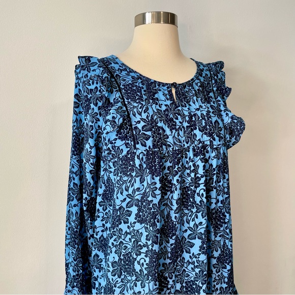 Line Markvardsen Evelyn Midi Dress Blue - Picture 3 of 13